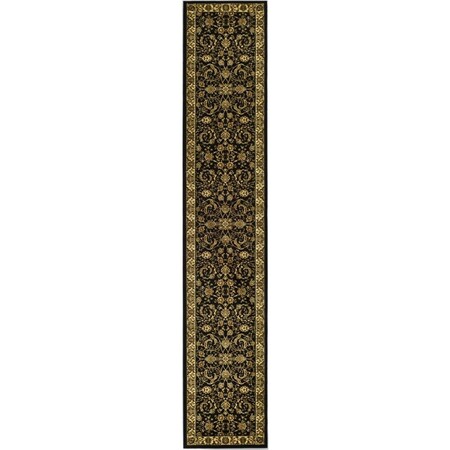 Safavieh 2 ft. - 3 in. x 10 ft. Lyndhurst Power Loomed 11 mm Pile Height Runner Area Rug - Black & Ivory LNH219A-210